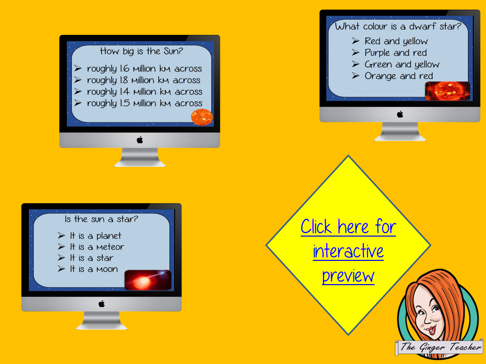 The Sun Revision Questions This deck revises children’s knowledge of the Sun. There are multiple choice revision questions to check children’s understanding. These question cards are self-grading and lots of fun!