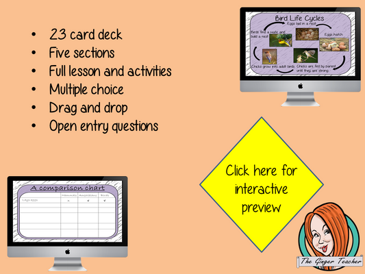 Comparing Life Cycles - Boom Cards Digital Lesson