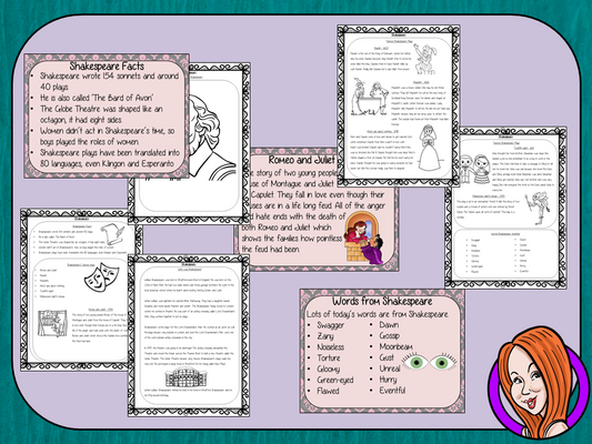 Shakespeare - PowerPoint and Worksheets