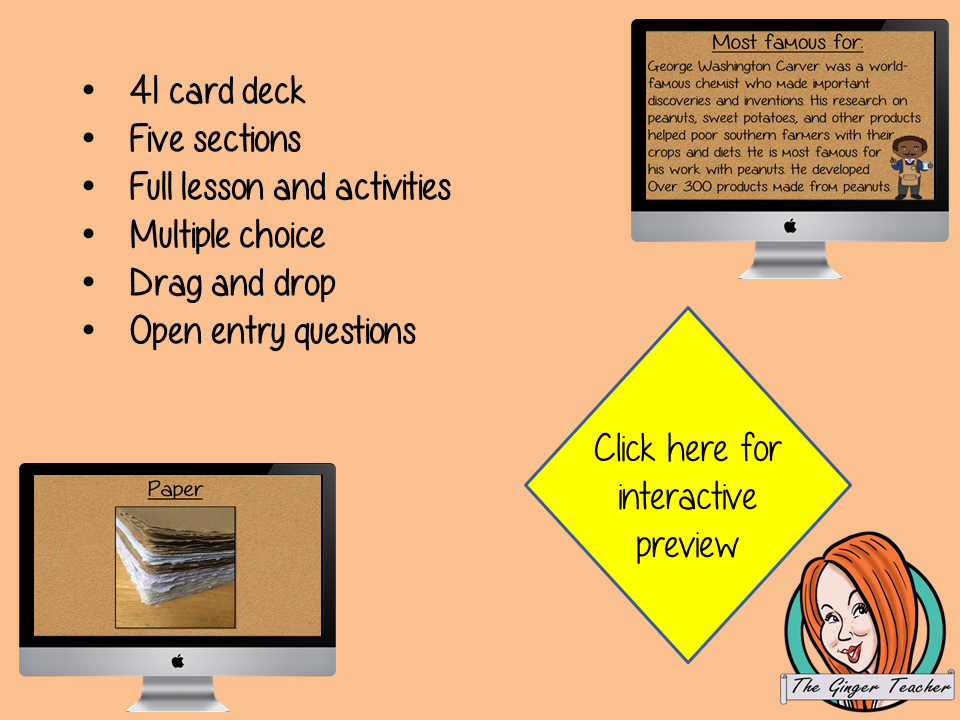 George Washington Carver - Boom Cards Digital Lesson