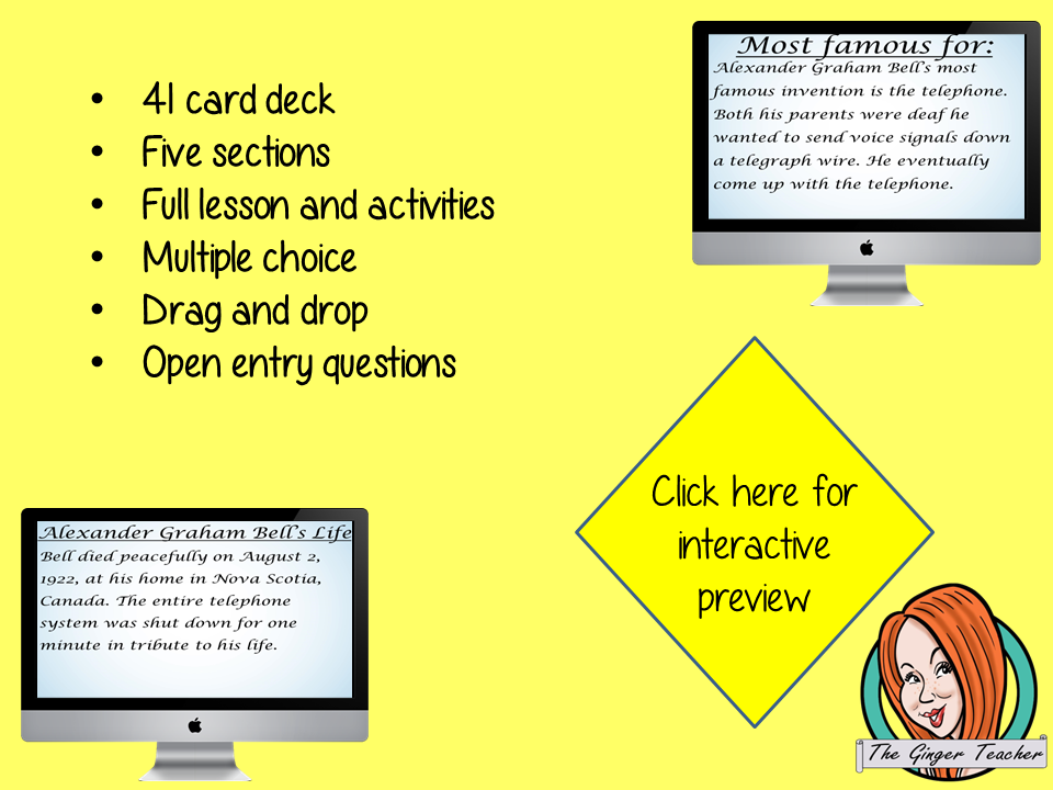 Alexander Graham Bell - Boom Cards Digital Lesson