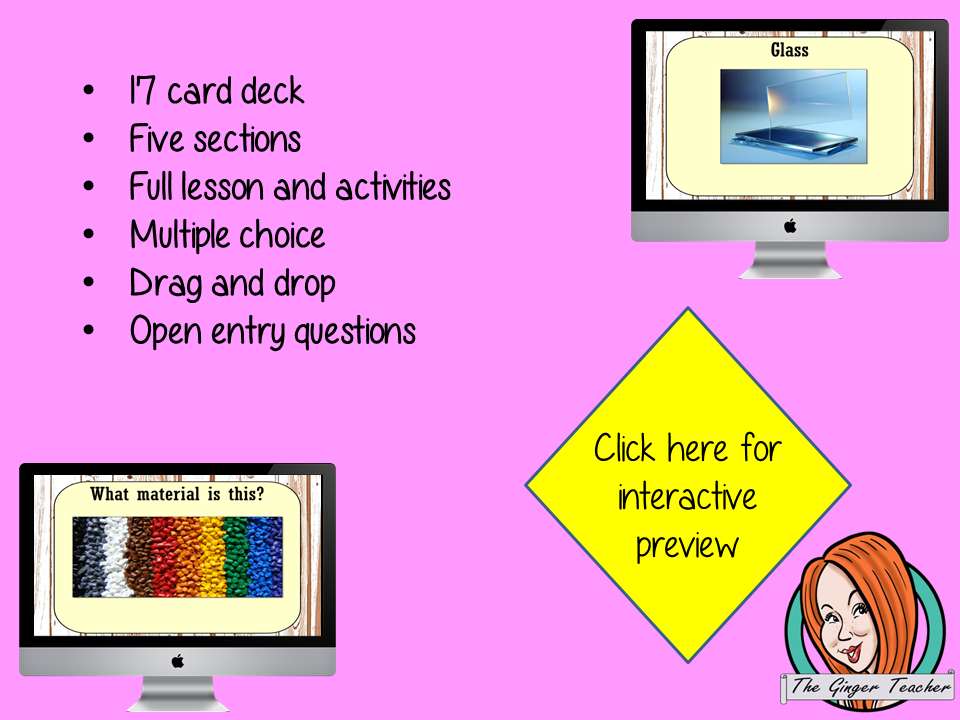 Identifying Materials - Boom Cards Digital Lesson