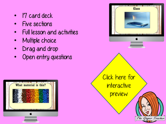 Identifying Materials - Boom Cards Digital Lesson