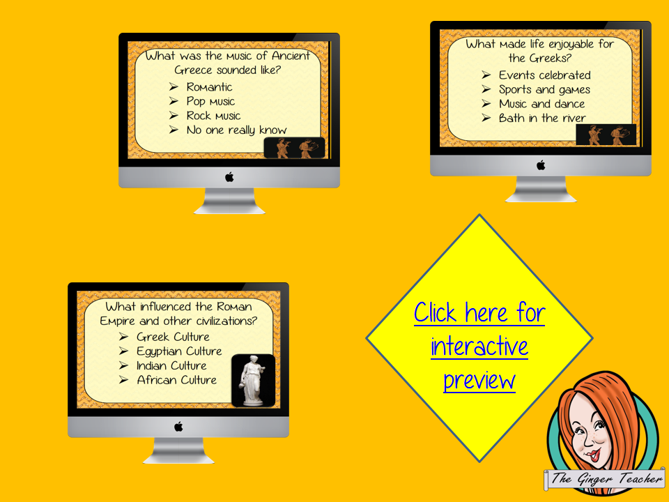 Ancient Greek Art Revision Questions  This deck revises children’s knowledge of Ancient Greek Art. There are multiple choice revision questions to check children’s understanding. These question cards are self-grading and lots of fun!