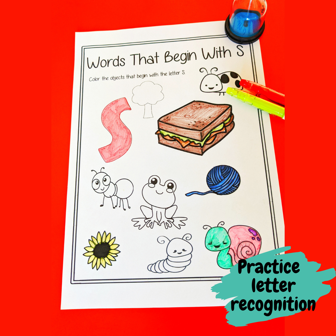 Spring Themed Letter Recognition and Beginner Sounds