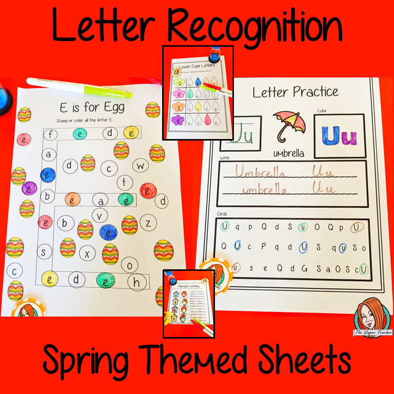 Spring Themed Letter Recognition and Beginner Sounds