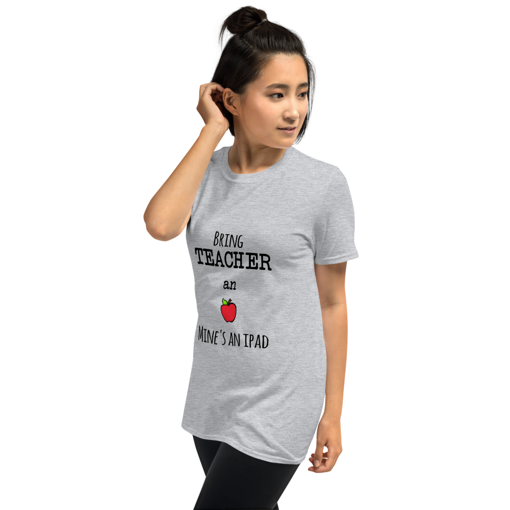 Funny Teacher Apple iPad Short-Sleeve T-Shirt
