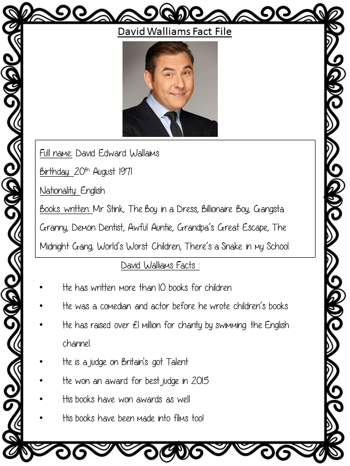 Letter Writing Complete Lesson David Walliams