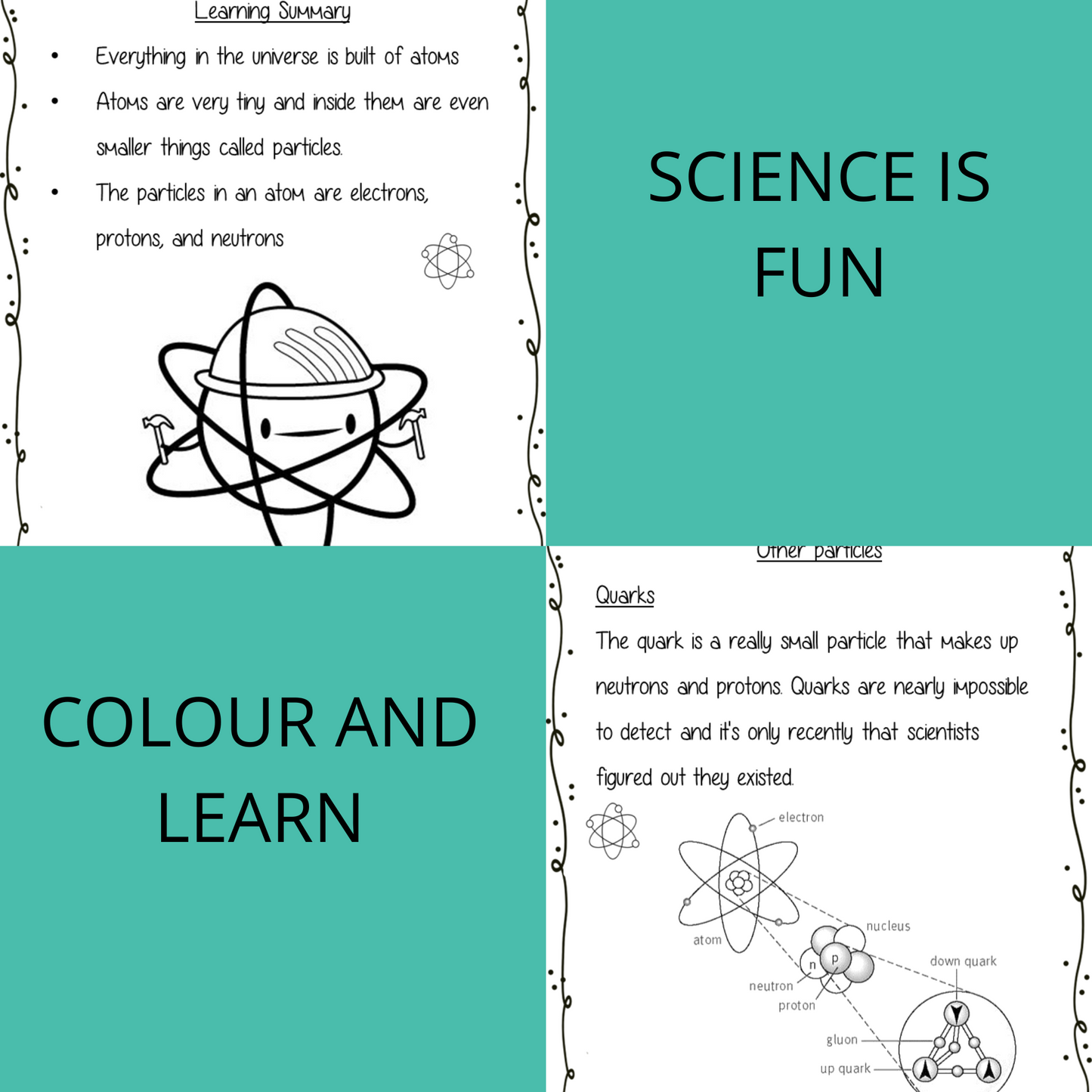 Atoms Science Workbook