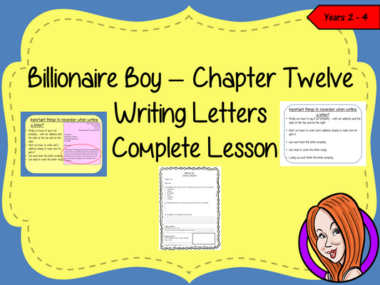Letter Writing Complete Lesson – Billionaire Boy