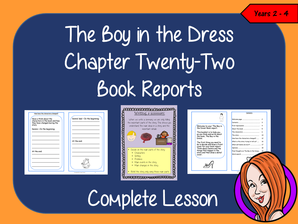 Writing a Book Report; Complete Lesson – The Boy in the Dress – The ...