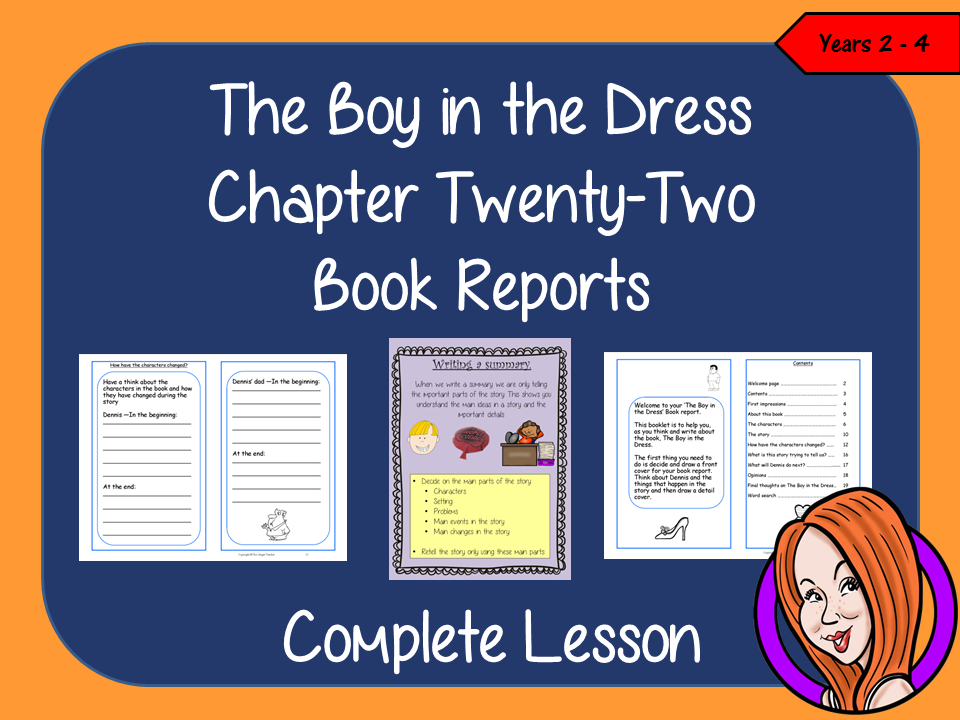 Writing a Book Report; Complete Lesson  – The Boy in the Dress