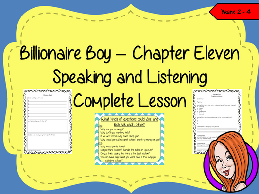 Billionaire Boy Speaking and Listening Lesson