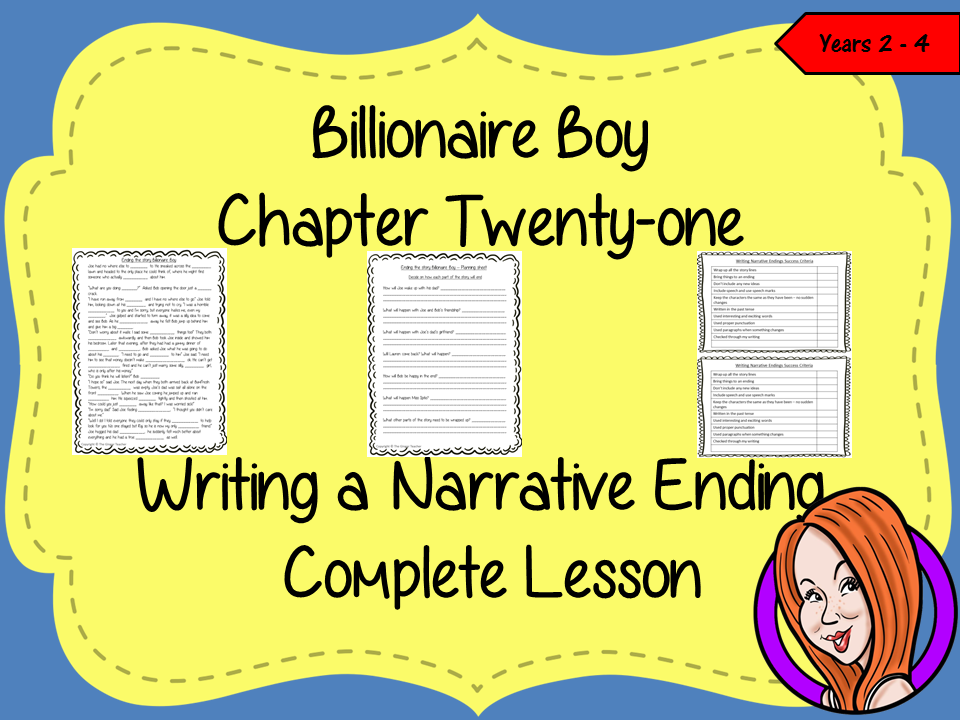 Billionaire Boy  – Writing a Narrative Ending -  Complete Lesson