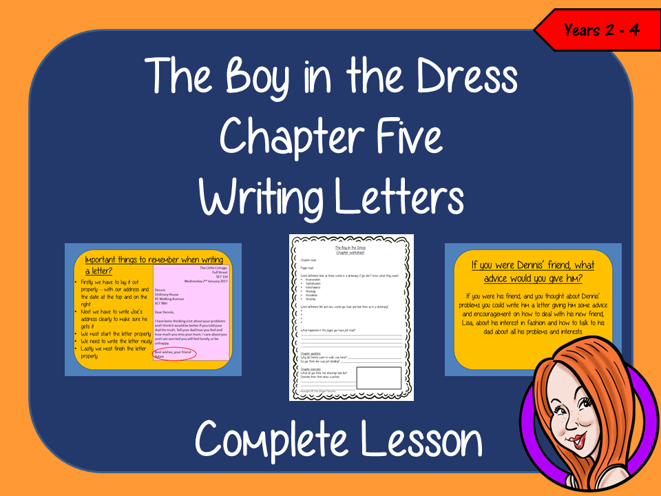 Letter Writing Complete Lesson  – The Boy in the Dress