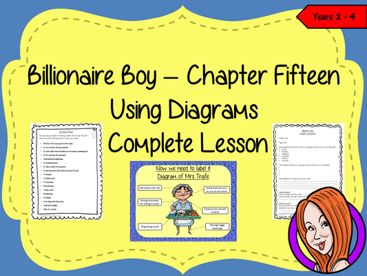 Label and Use Diagrams Lesson  – Billionaire Boy