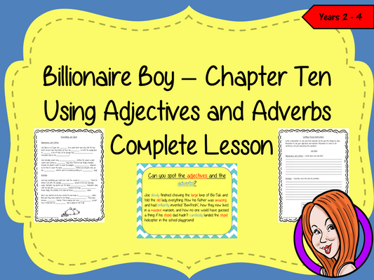 Using Adjectives and Adverbs; Complete Lesson  – Billionaire Boy