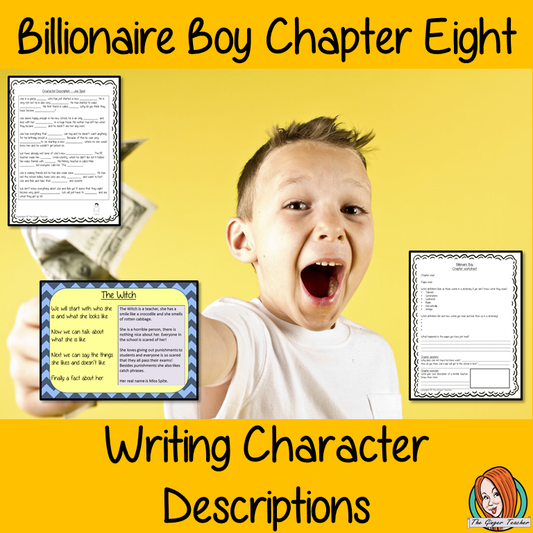 Billionaire Boy Character Descriptions Lesson