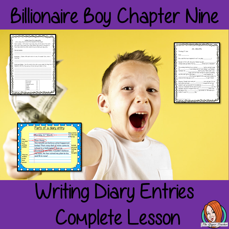Billionaire Boy Diary Writing Lesson