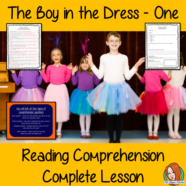 The Boy in the Dress Reading Comprehension Lesson