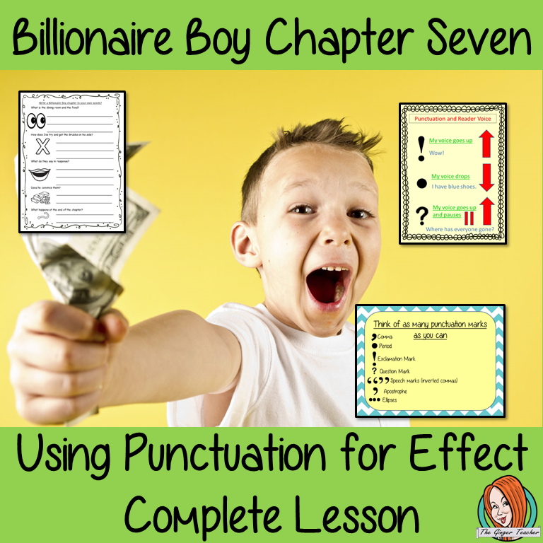 Punctuation for Effect English Lesson  – Billionaire Boy