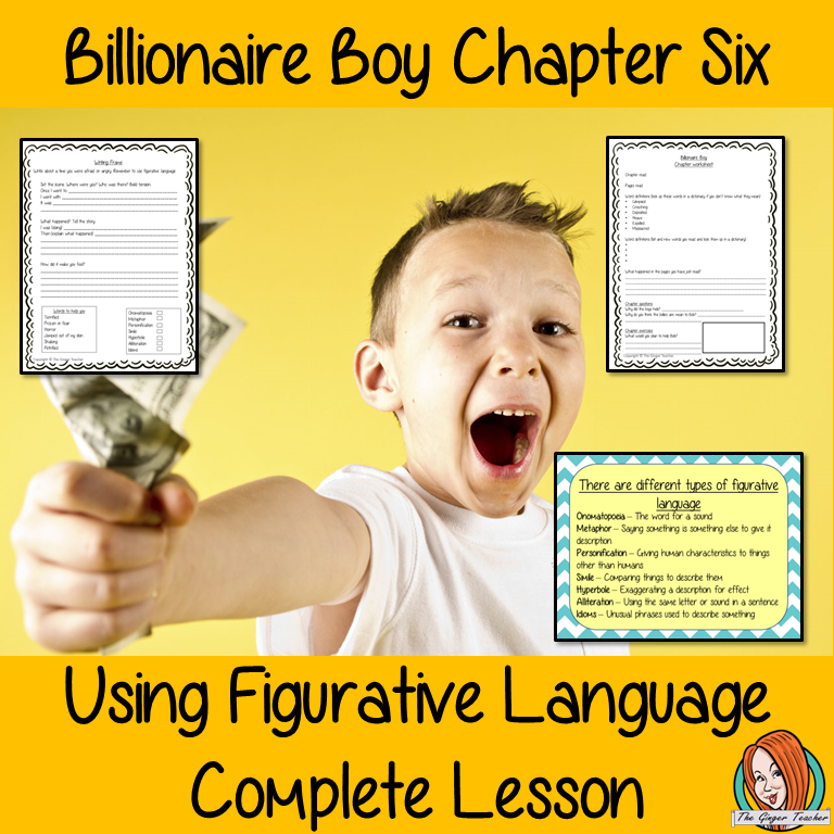 Using Figurative Language Complete Lesson  – Billionaire Boy