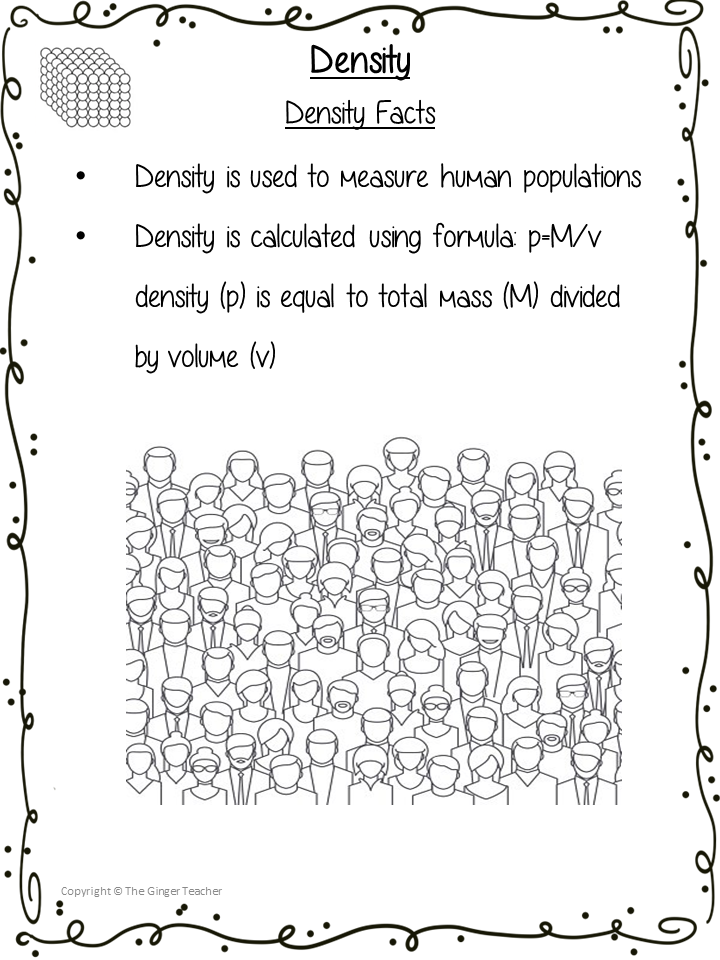Density Science Workbook
