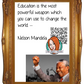 Nelson Mandela Interactive Quote Poster