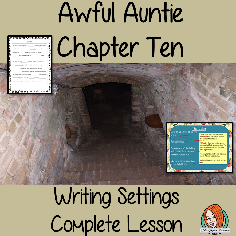 Writing settings in narratives Complete English Lesson on Awful Auntie by David Walliams. Teachers will get full resources and plans for teaching school children to write settings in  stories in the classroom. There is a PowerPoint to explain the activity and then practice independently. There is also a short chapter summary sheet for kids to reflect on the chapter read and share their ideas. #lessonplans #teachingideas #readingactivities #davidwalliams 