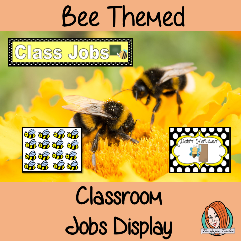 Back to School Bee Themed Classroom Jobs Display