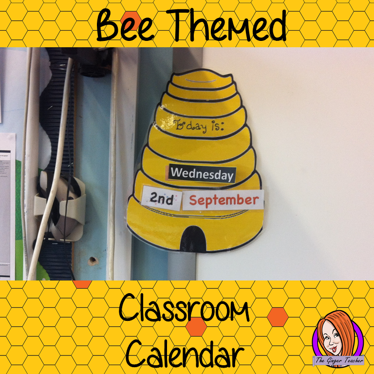 Back to School 'Bee' Themed Classroom Calendar