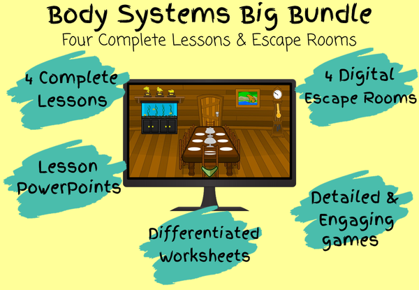Body Systems Lessons and Escape Rooms Bundle – The Ginger Teacher