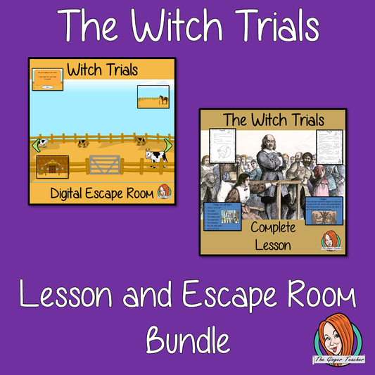 The Witch Trials Lesson and Escape Room Bundle