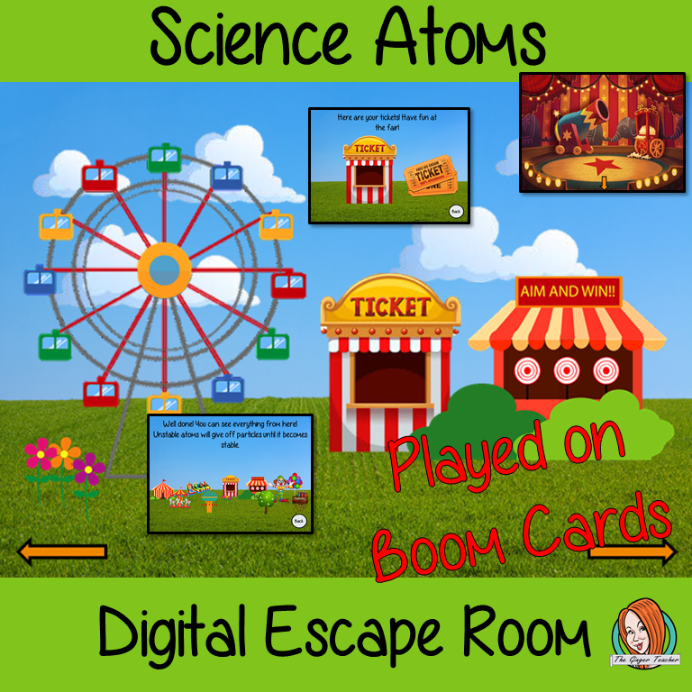 Atoms Science Escape Room Boom Cards
