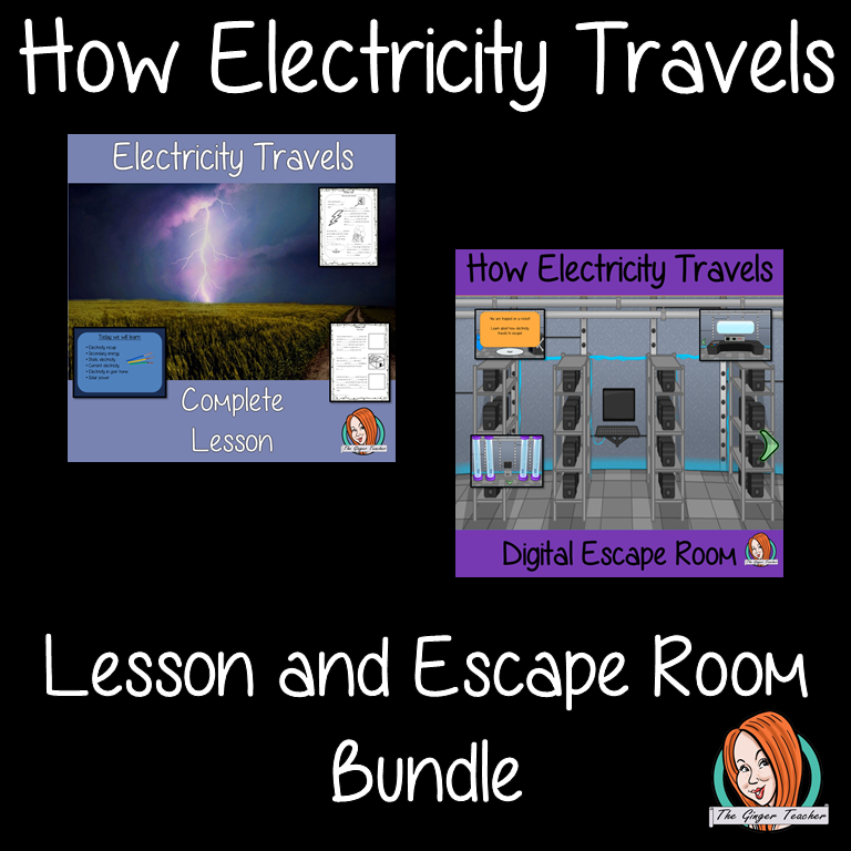 How Electricity Travels Lesson and Escape Room Bundle