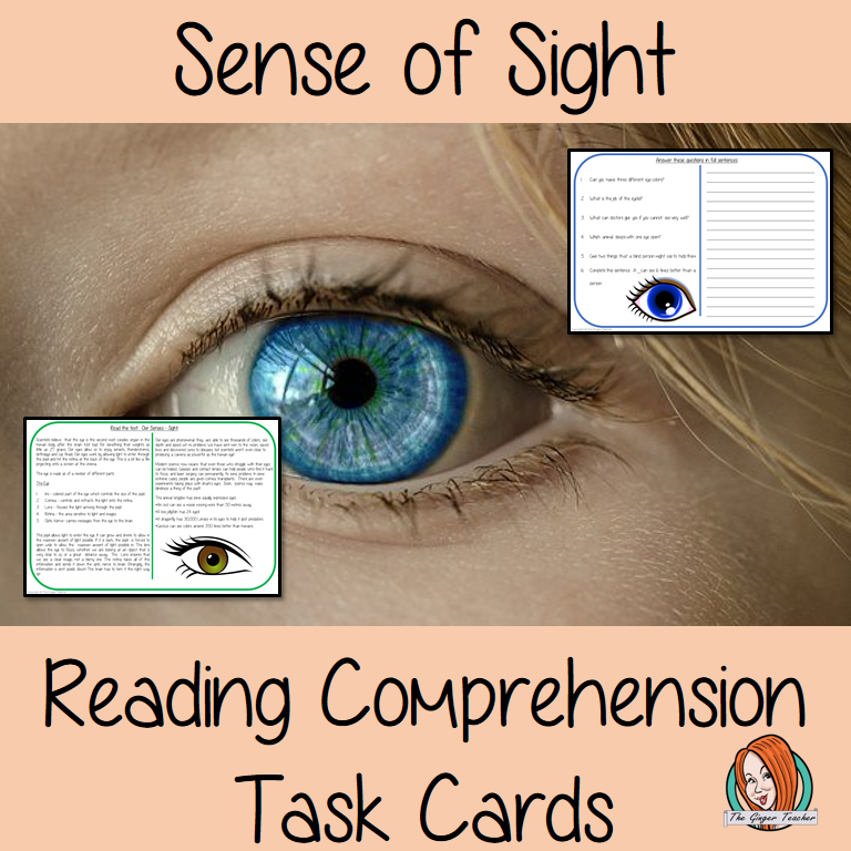 Sense of Sight Reading Comprehension Cards Differentiated reading comprehension cards. Three levels of texts and questions to help children with reading comprehension. This text is on the Three Little Pigs and has questions to help children understand and draw meaning from the text.