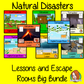 Natural Disasters Lessons and Escape Rooms Big Bundle