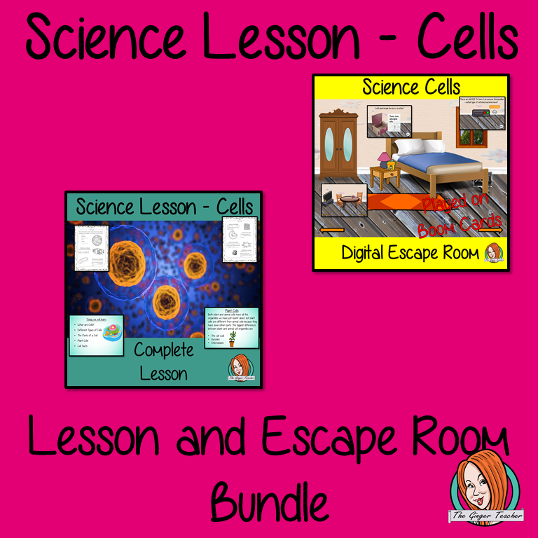 Cells Science Lesson and Escape Room Bundle