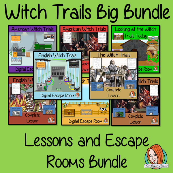 Witch Trials Lessons and Escape Rooms Big Bundle – The Ginger Teacher