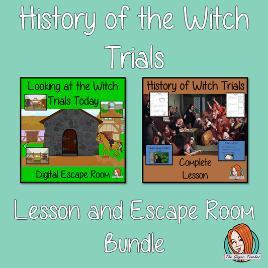 Understanding the Witch Trials Lesson and Escape Room Bundle