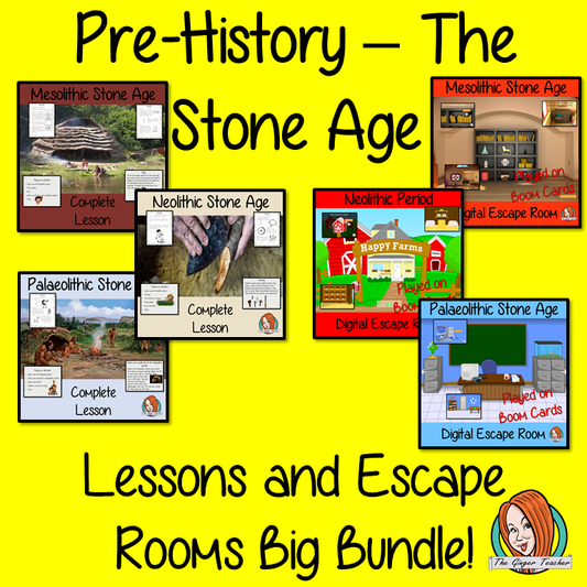 Stone Age Lessons and Escape Rooms Bundle