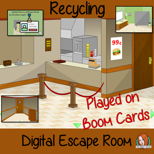 Recycling Escape Room Boom Cards