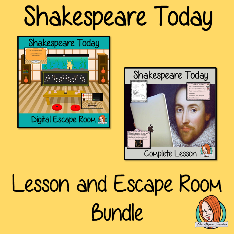 Shakespeare Today Lesson and Escape Room Bundle