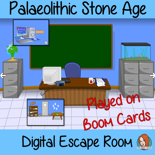 Palaeolithic Stone Age Escape Room Boom Cards