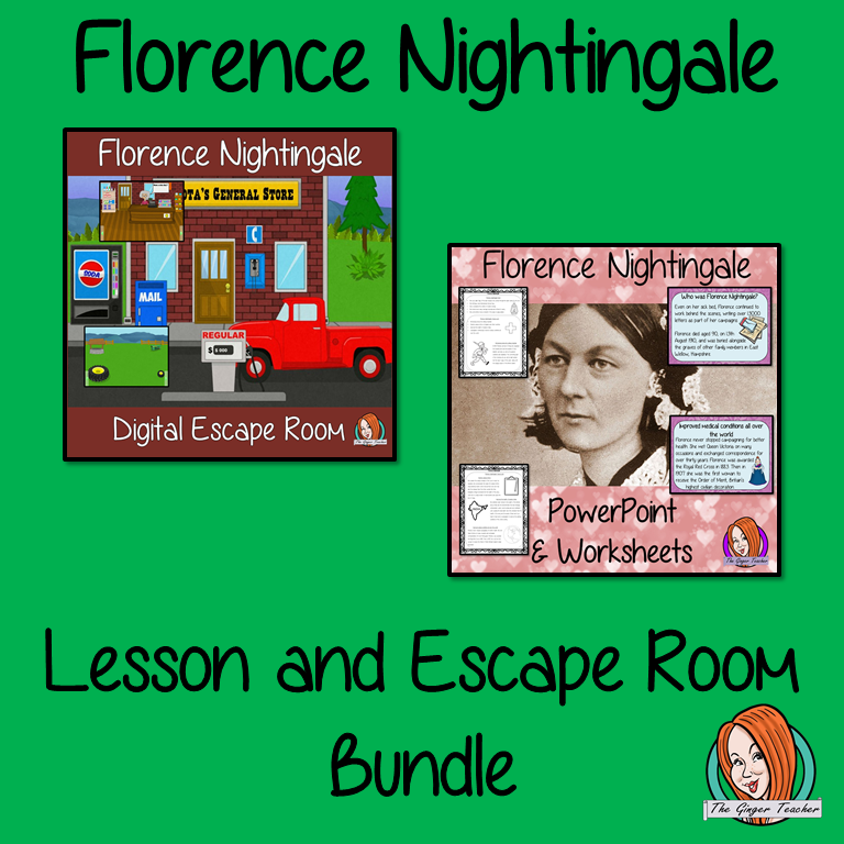 Florence Nightingale Lesson and Escape Room Bundle