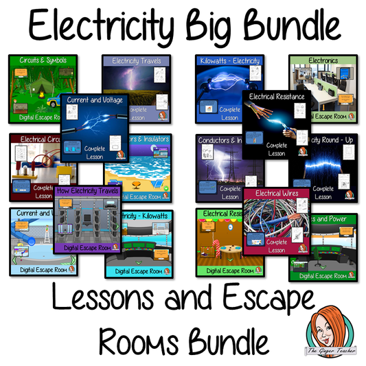 Electricity Lessons and Escape Rooms Big Bundle