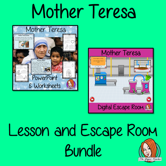 Mother Teresa Lesson and Escape Room Bundle