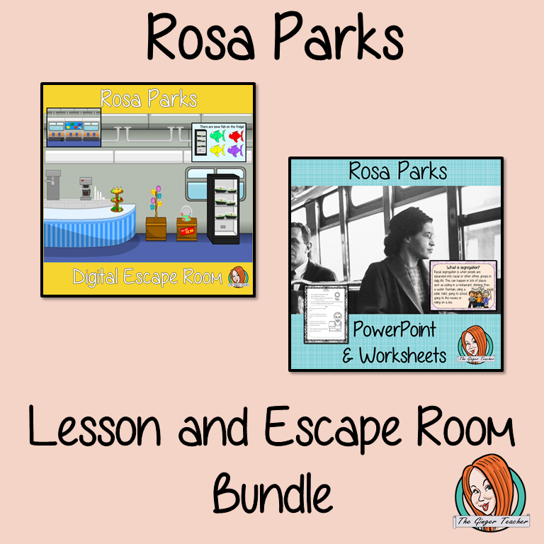 Rosa Parks Lesson and Escape Room Bundle