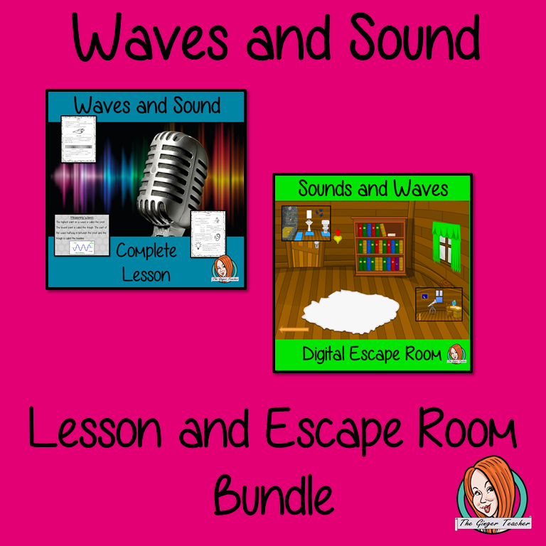 Waves and Sound Science Lesson and Escape Room Bundle