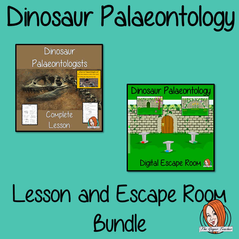 Dinosaur Palaeontology Lesson and Escape Room Bundle